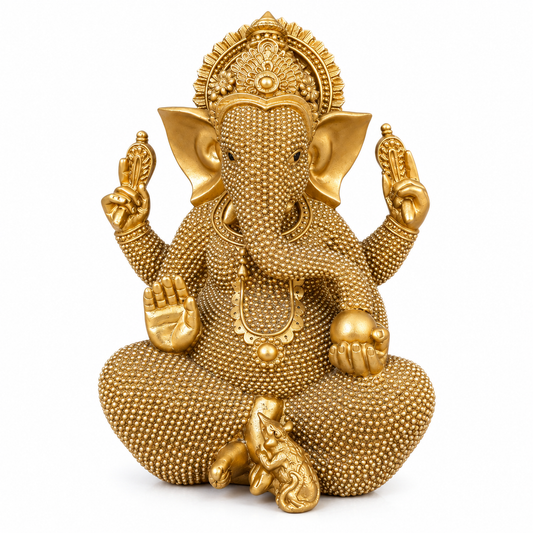 Gold Lord Ganesha Idol