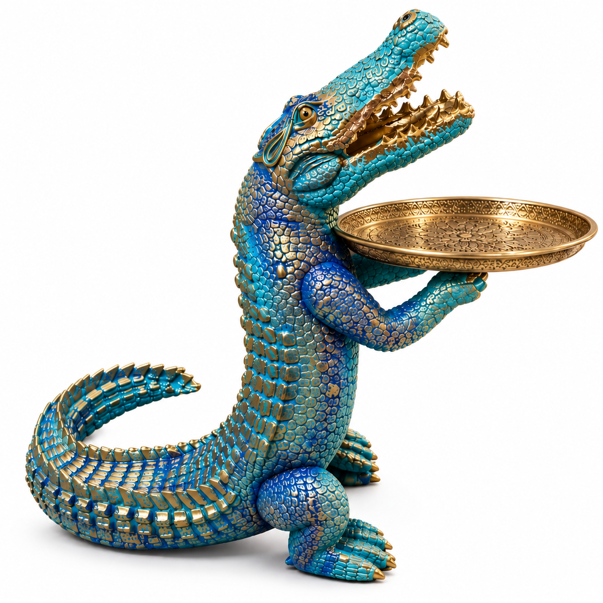 Blue Crocodile Serving Tray