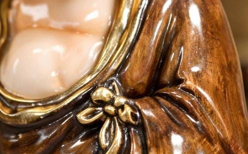 Set of 3 Smiling Monk Figurines – Handcrafted Porcelain Buddha Statues for Home Decor, Feng Shui & Gift Display