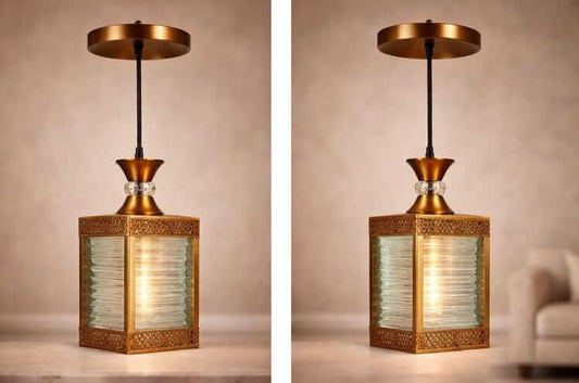 antique square lantern pendant light textured glass vintage ceiling lamp home decor India Vintage lantern pendant light for home decor India