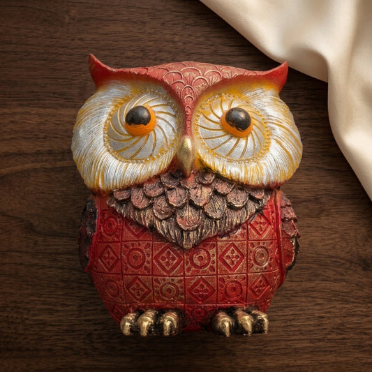 Handcrafted Vintage Owl Showpiece for Home Decor – Premium Sculpture