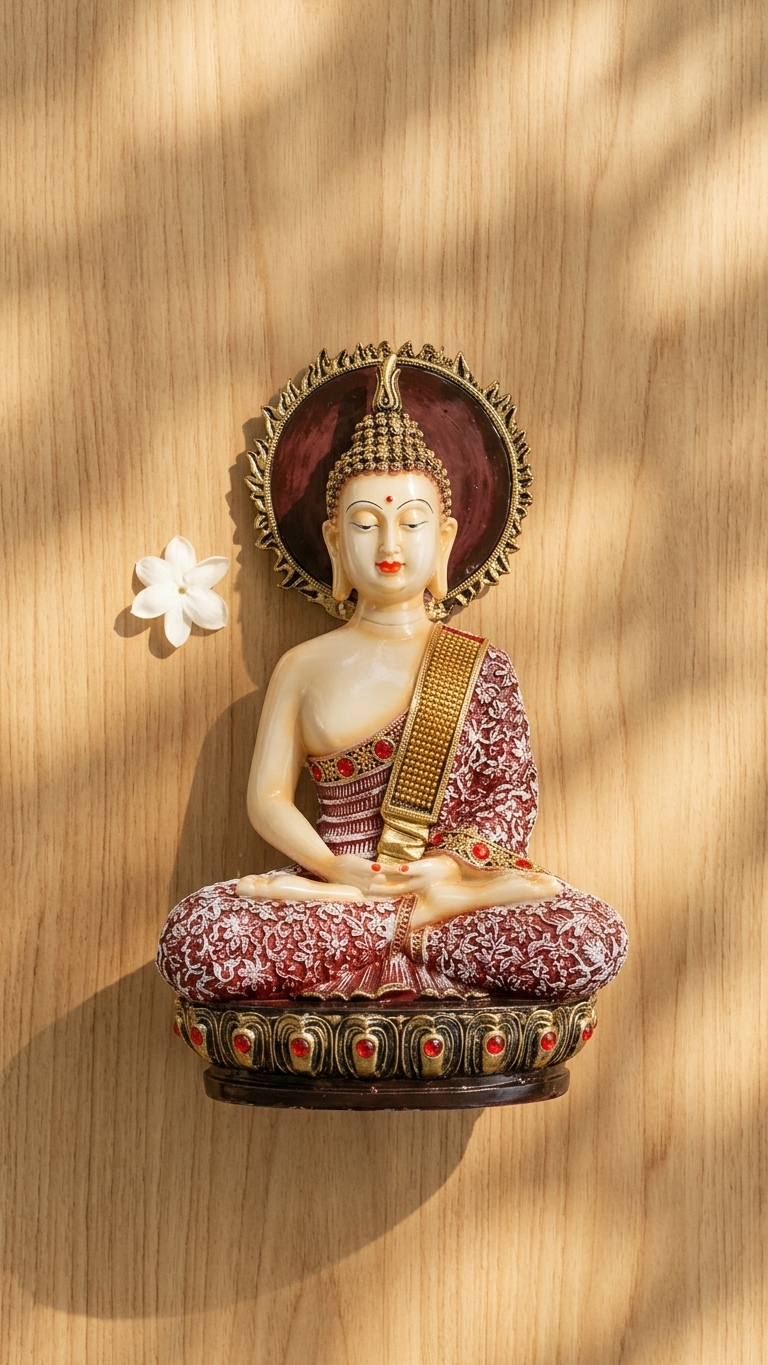 Handcrafted Meditating Buddha Showpiece for Peaceful Home Decor