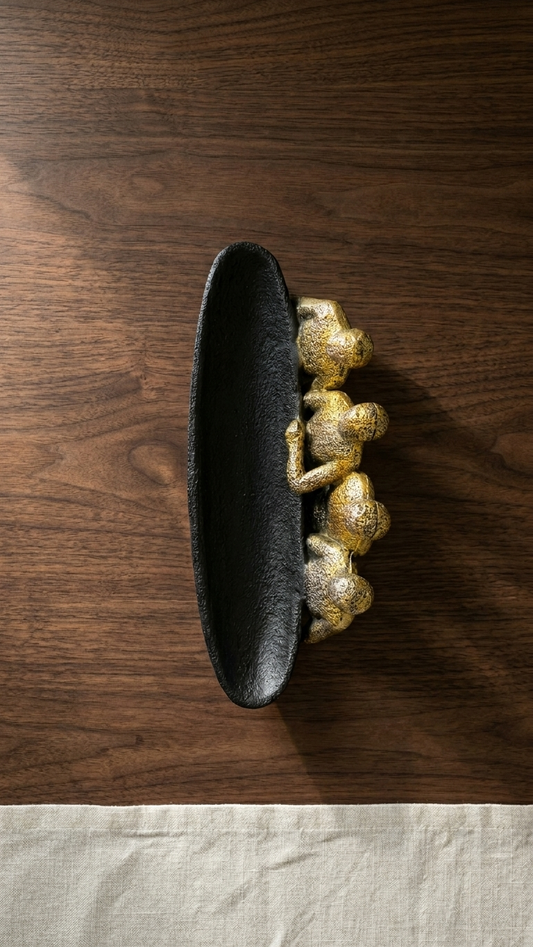 Handcrafted Abstract Human Figurine Bowl