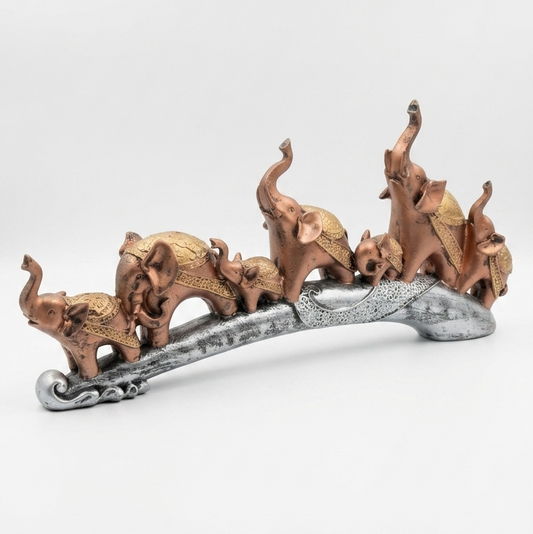 Handcrafted Elephant Family Showpiece