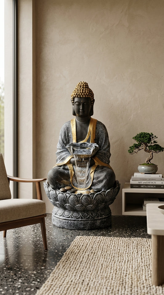 Handcrafted Luxury Buddha Indoor Water Fountain