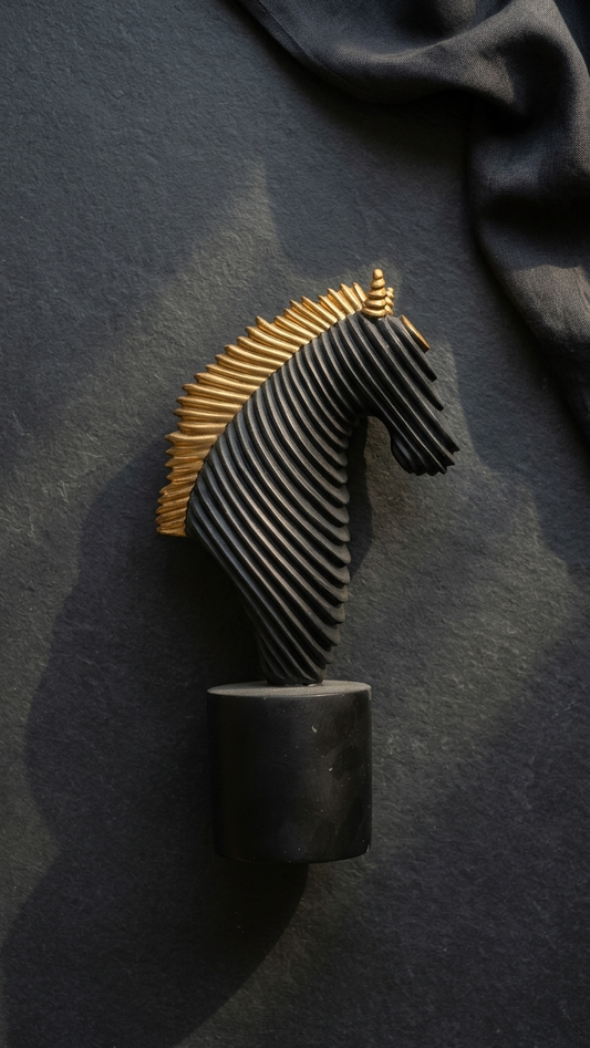 handcrafted horse showpiece