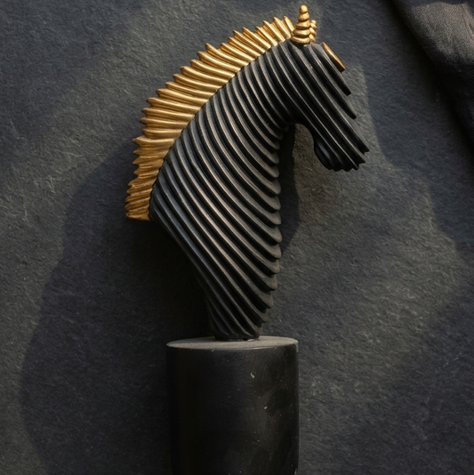 handcrafted horse showpiece