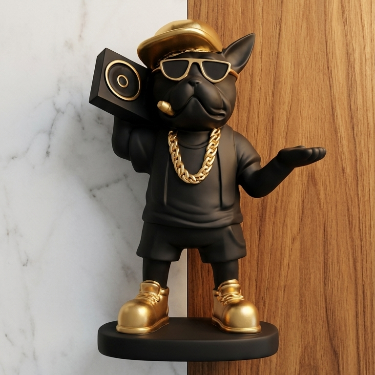 Hip-Hop French Bulldog Showpiece