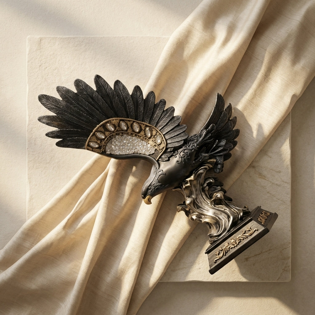 Black gold eagle statue home decor India – Premium Home & Office Decor Showpiece India