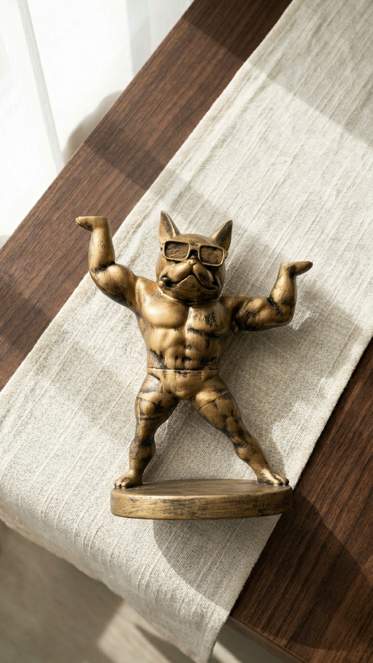 Handcrafted Cool Bulldog Showpiece