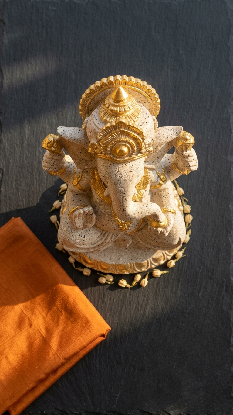 handcrafted Ganesha Idol for Home Decor