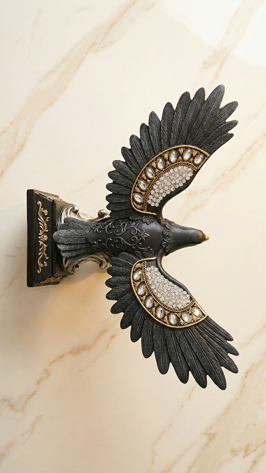 Black gold eagle statue home decor India – Premium Home & Office Decor Showpiece India