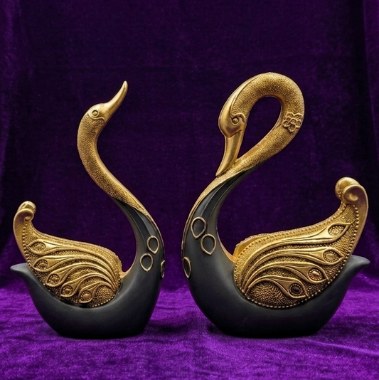 Grey & Gold Swan