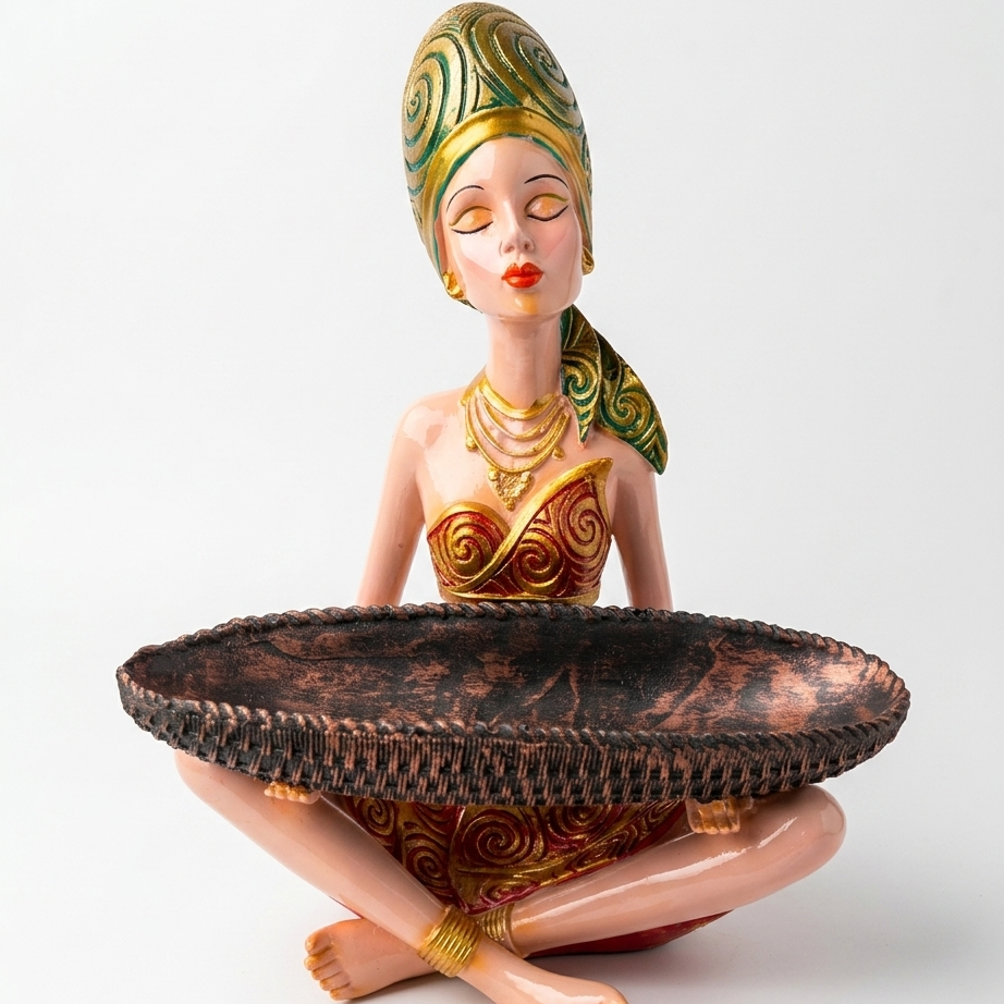 Tribal Lady Tray Holder