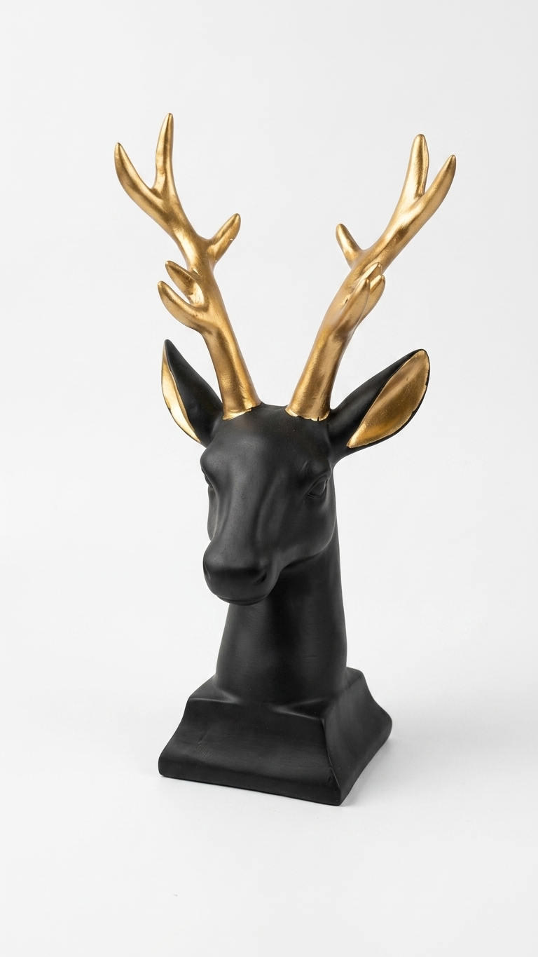 Majestic Deer Head Showpiece