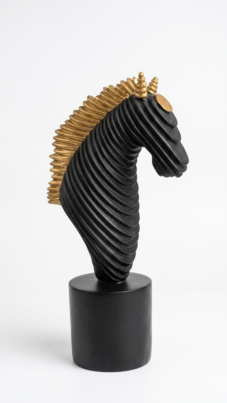 handcrafted horse showpiece