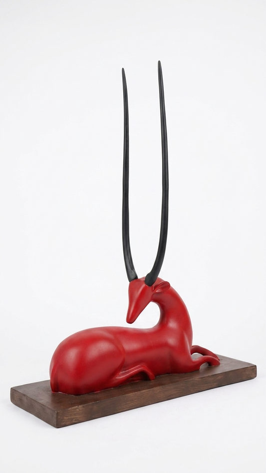Handcrafted Modern Antelope Sculpture – Premium Decorative Showpiece