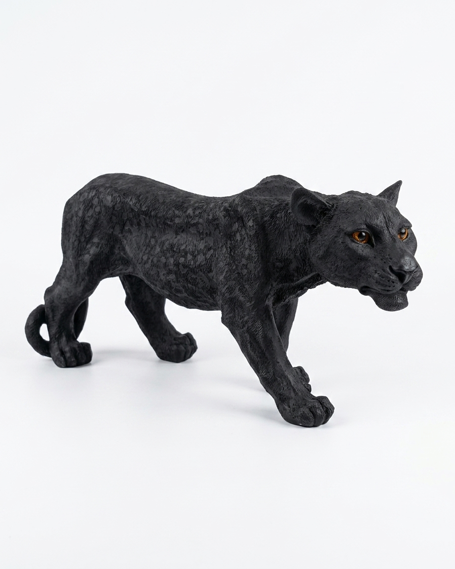 Handcrafted Shadow Panther Showpiece – Premium Wildlife Sculpture for Luxury Home Decor
