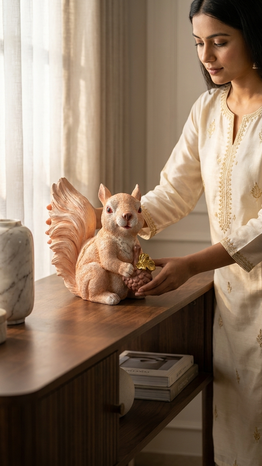 Handcrafted Squirrel Showpiece