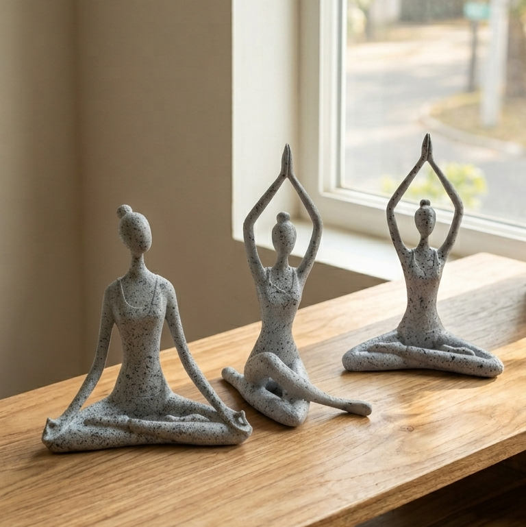 Meditation Yoga Lady Showpiece