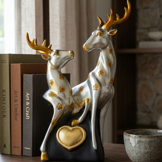 Handcrafted Deer Couple Showpiece
