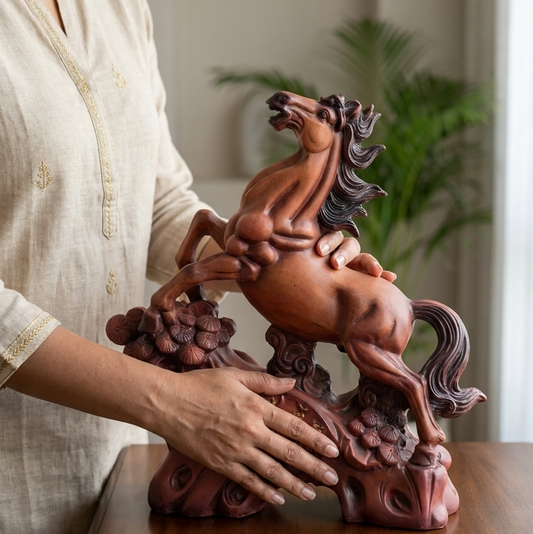Majestic Running Horse Showpiece