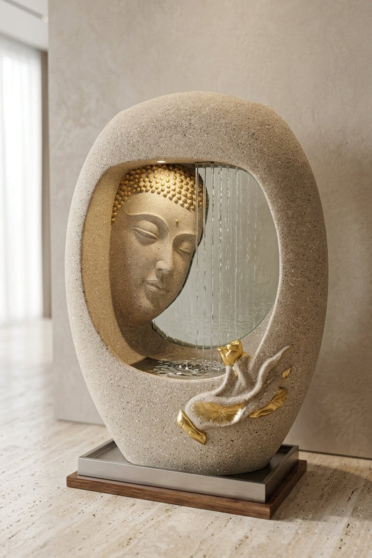Handcrafted Buddha Indoor Water Fountain