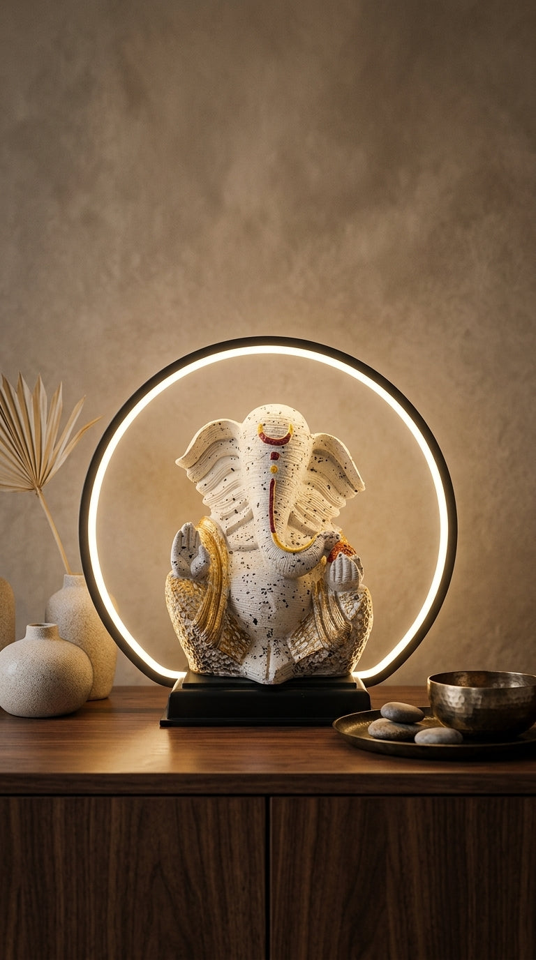 Handcrafted LED Ganesh Idol