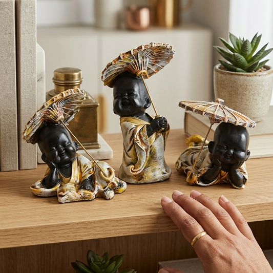Handcrafted Monk Baby Showpiece