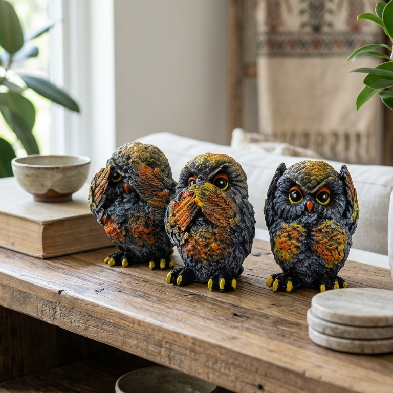 Three Wise Owls