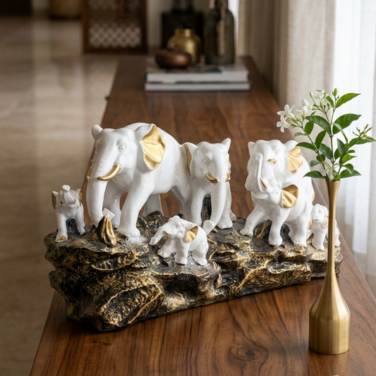 Royal White Elephant Family