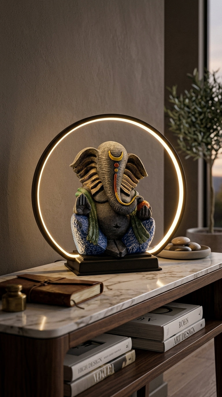 Handcrafted LED Ganesha Table Decor