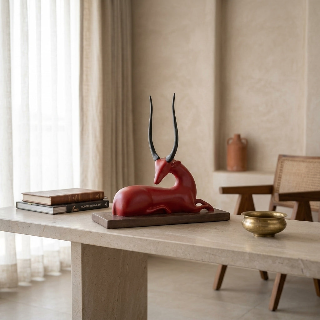 Modern Antelope Sculpture