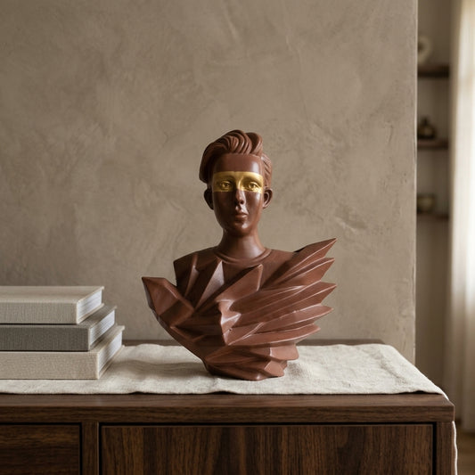 Handcrafted Geometric Gentleman Bust