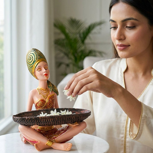 Tribal Lady Tray Holder