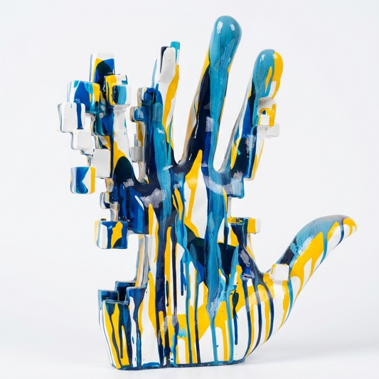 Multi Colour Abstract Hand