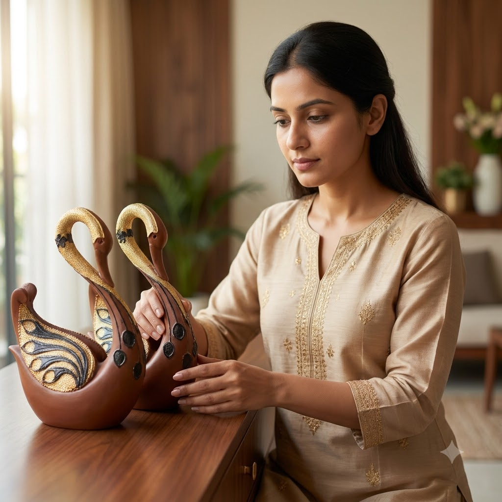Swan Showpiece Set of 2