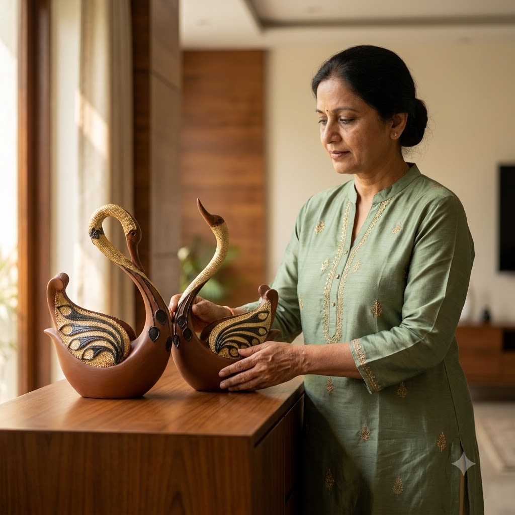 Swan Showpiece Set of 2