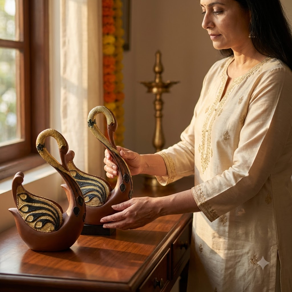 Swan Showpiece Set of 2