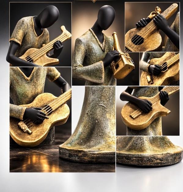 Abstract Musician Figurines Set – Modern Art Showpiece for Living Room & Office Décor