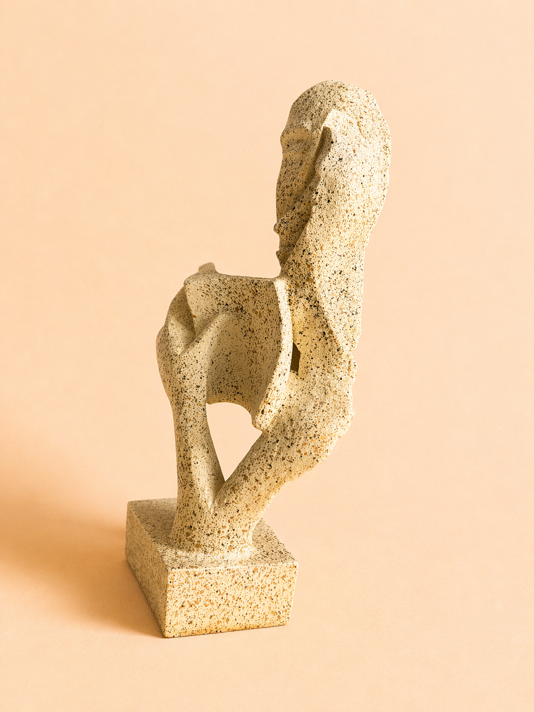 handcrafted couple reading sculpture 2