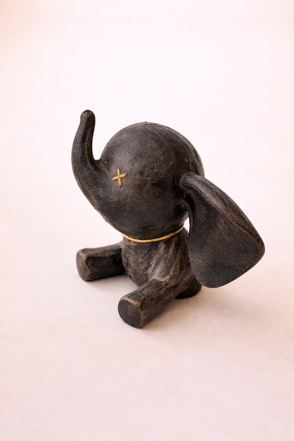 handcrafted abstract elephant sculpture