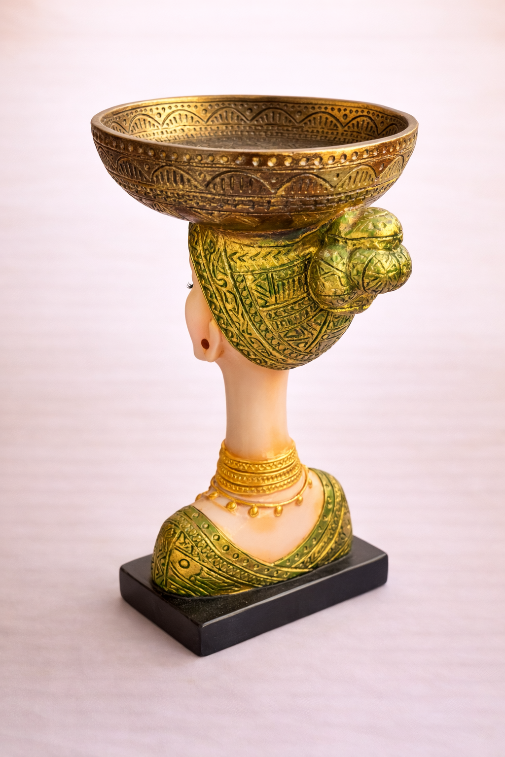 handcrafted lady face bowl
