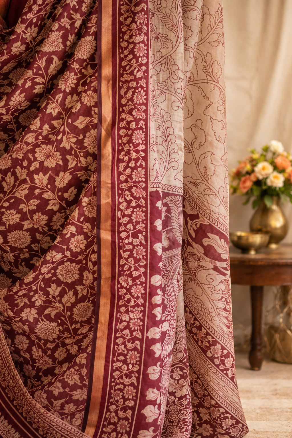 designer unstitched suit set India festive wedding wear maroon gold embroidered suit set