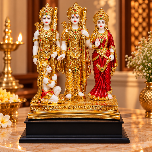 Premium Resin Ram Darbar (9x6.5x13.5 inches)