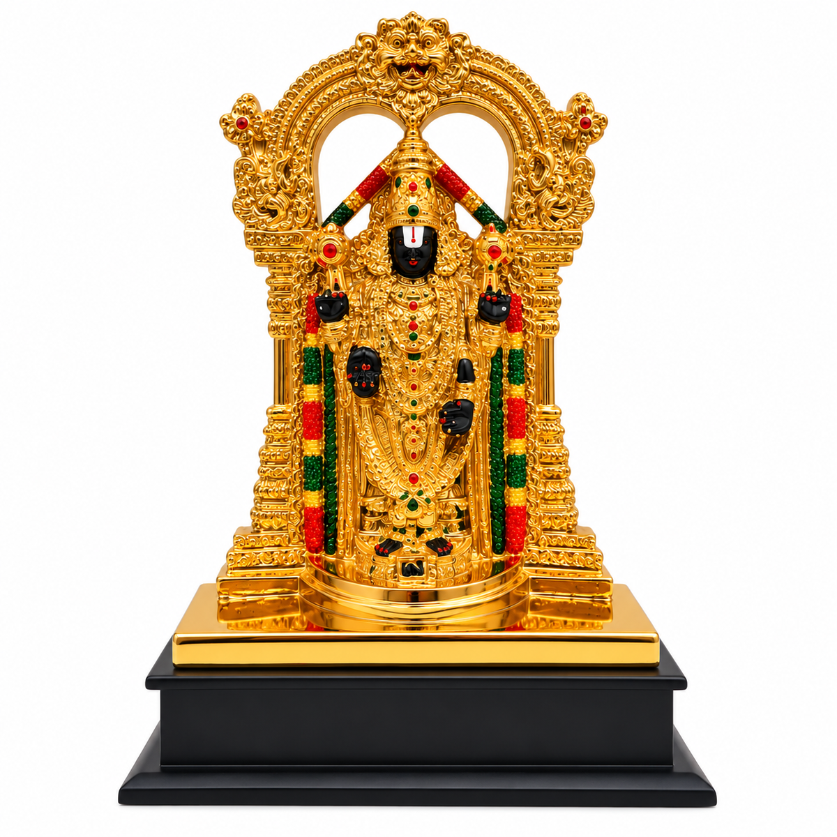 Premium Tirupati Balaji Idol with Gold Finish