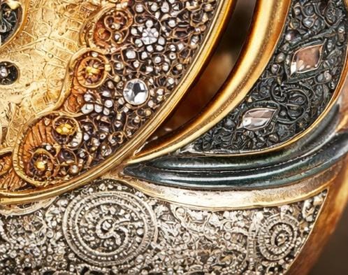 Luxury Golden Swan Pair Showpiece – Decorative Metal Finish Home Décor Statue for Living Room & Office