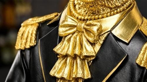 Royal Fox Butler Decorative Tray Holder – Premium Resin Showpiece for Living Room & Console Table