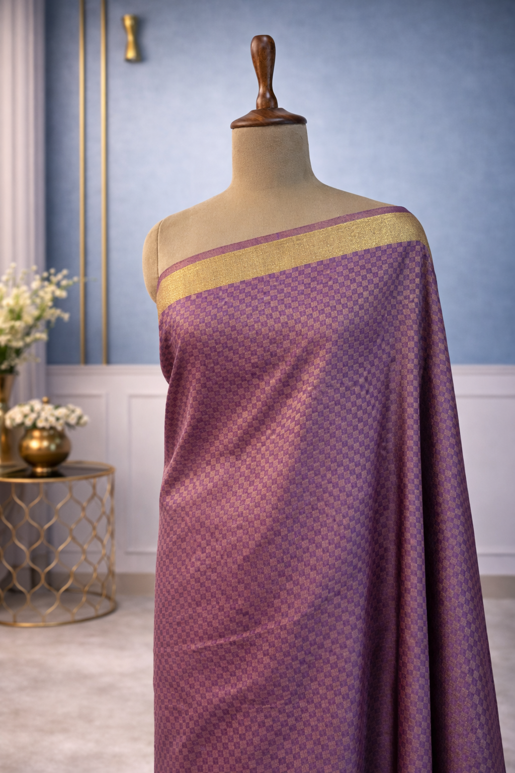 Lavender Purple Saree