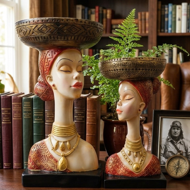 Lady Face Bowl Set Of 2